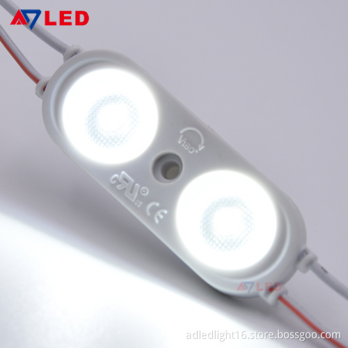 Adled light 2800-6500K smd2835 200lm ip67 2w led module lens with 180 degree